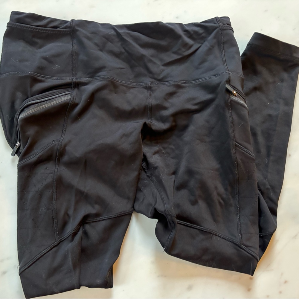 Lululemon size 12 fleece-lined full length leggings
